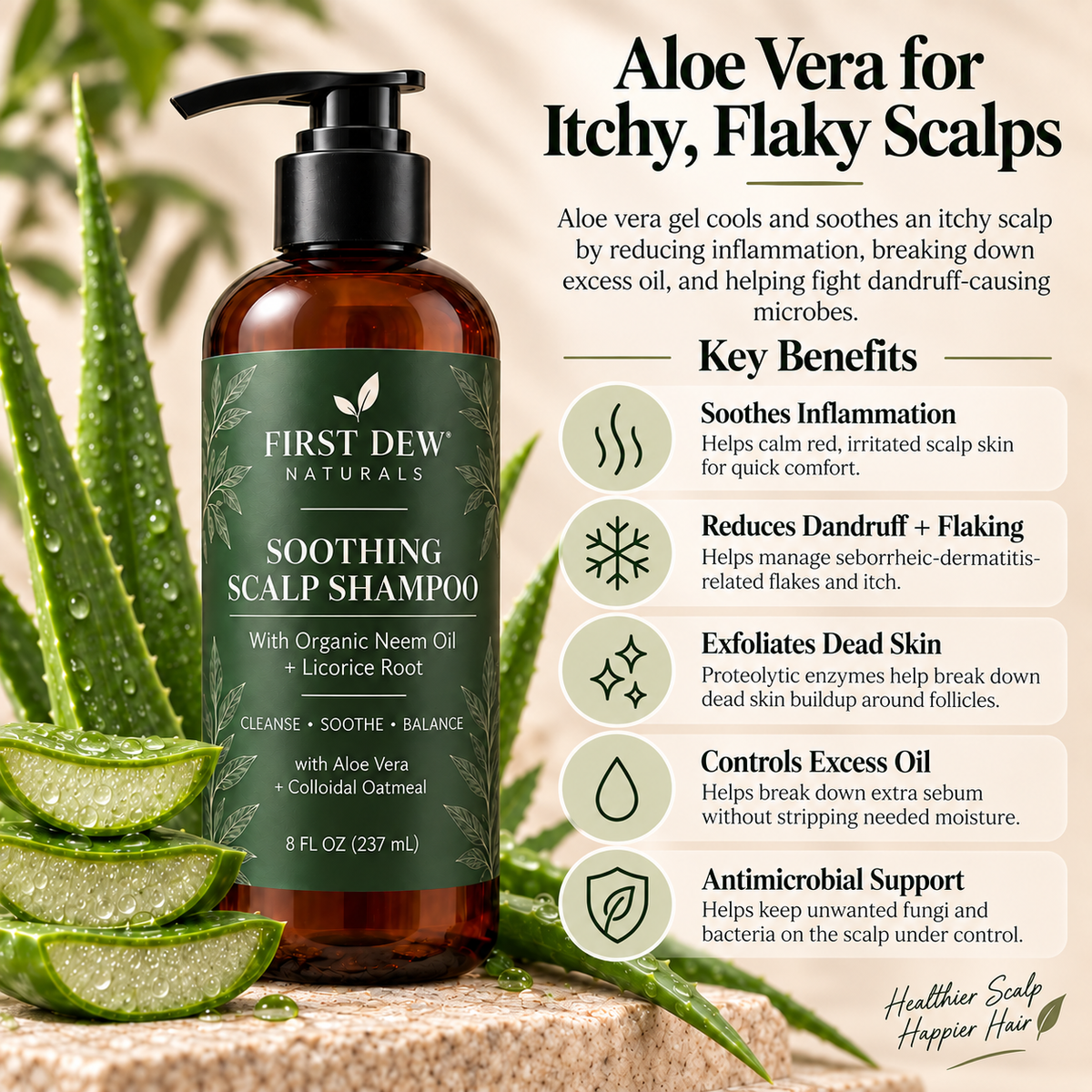 Soothing Scalp Shampoo with Neem And Licorice Root
