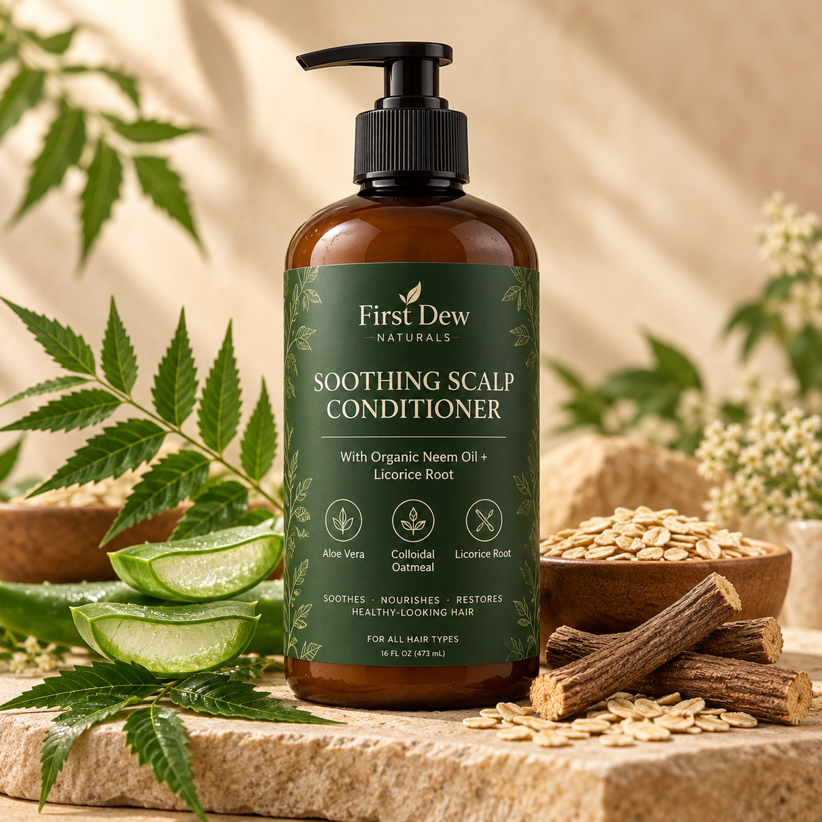 Soothing Scalp Conditioner with Neem And Licorice Root