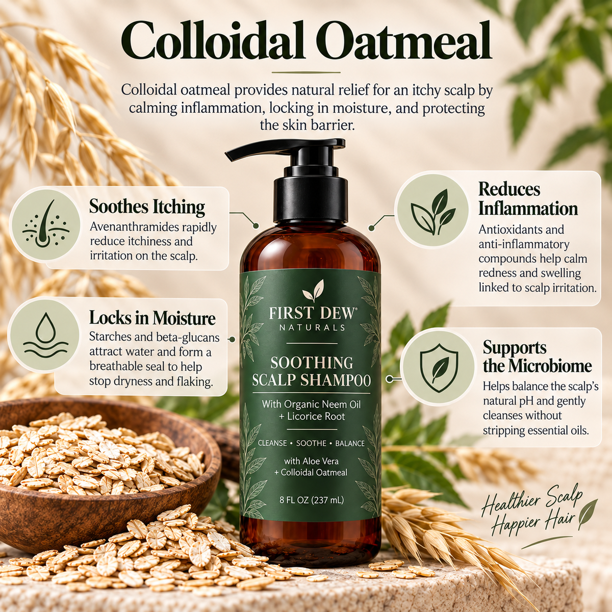 Soothing Scalp Shampoo with Neem And Licorice Root