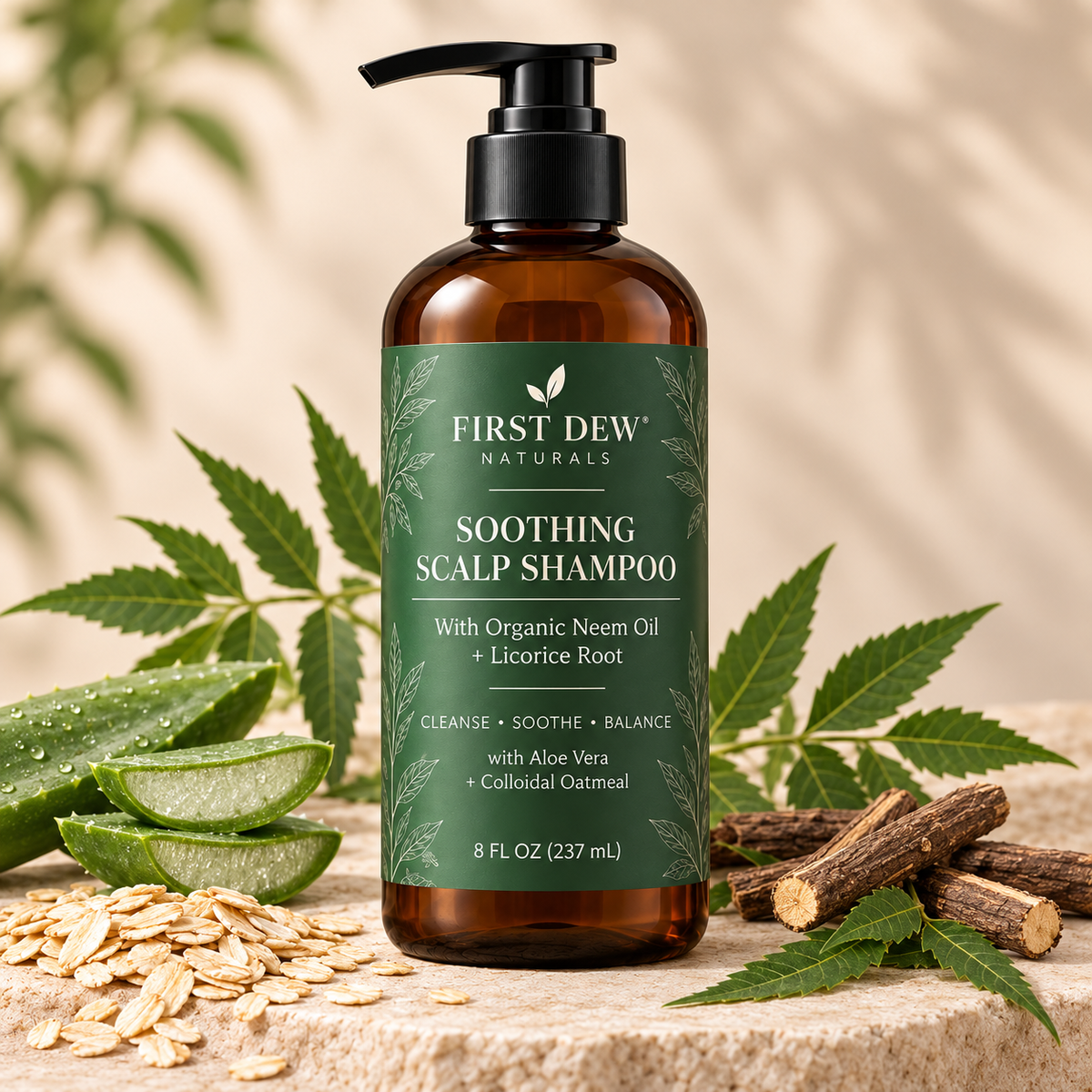 Soothing Scalp Shampoo with Neem And Licorice Root