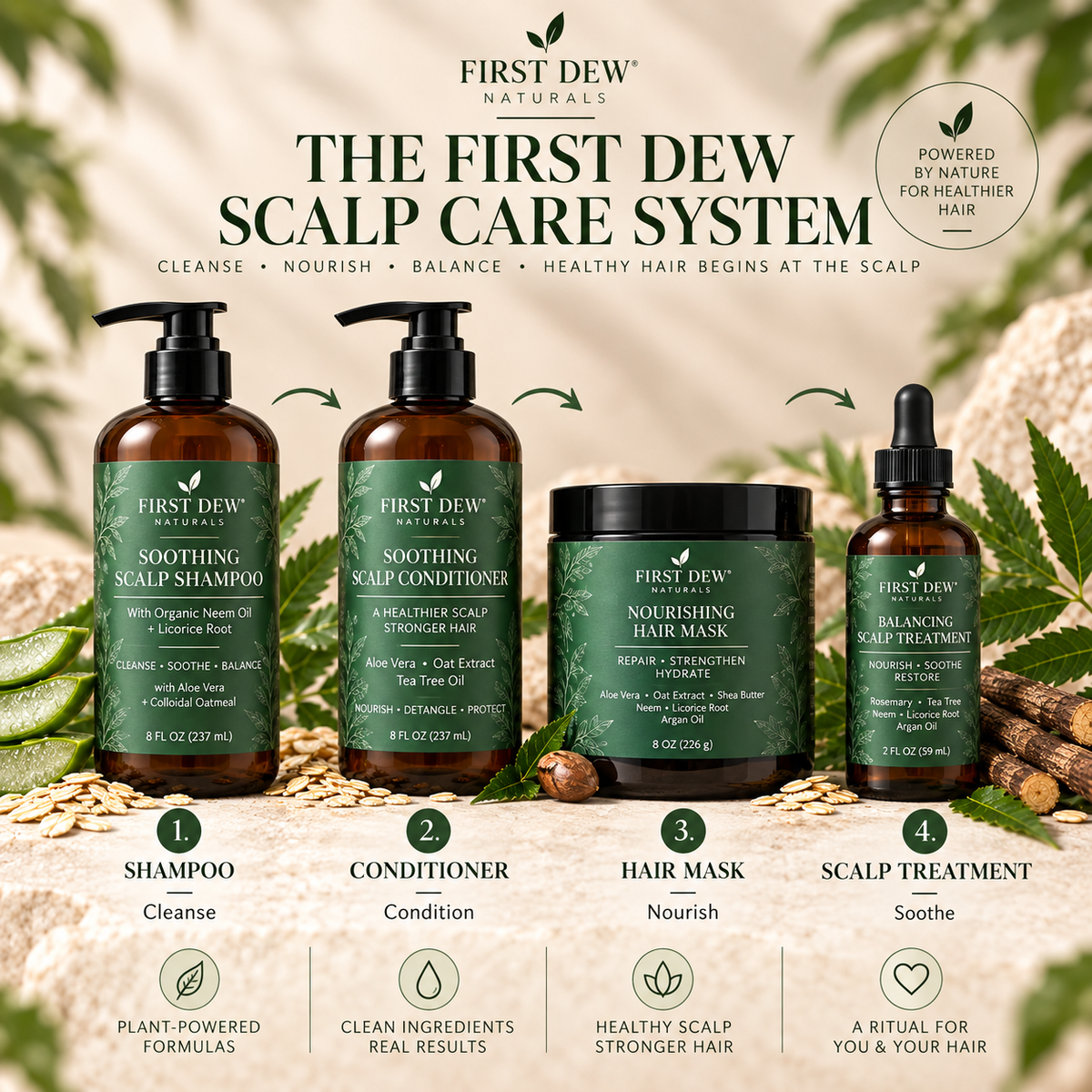Soothing Scalp Shampoo with Neem And Licorice Root