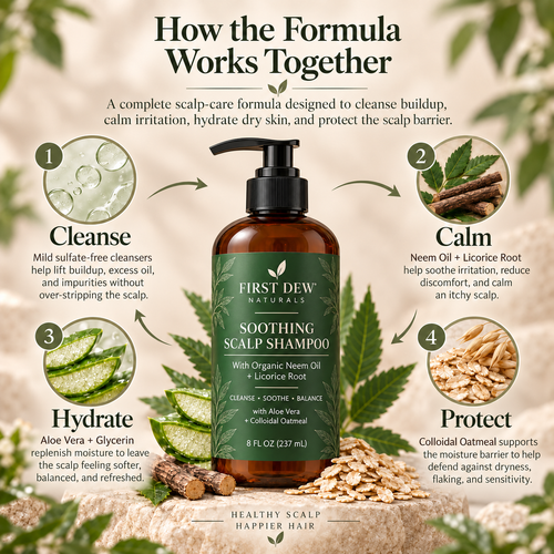 Soothing Scalp Shampoo with Neem And Licorice Root